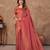 maroon silk blend floral woven zari design saree with blouse piece 