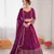 purple jatan silk thread sequin lehenga choli set