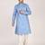 Men's self embossed designer cotton kurta
