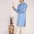 Men's self embossed designer cotton kurta