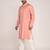 Men's self embossed designer cotton kurta