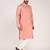 Men's self embossed designer cotton kurta