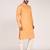 Men's self embossed designer cotton kurta