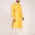 Men's woven design mandarin collar cotton straight kurta