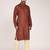 Men's woven design mandarin collar cotton straight kurta
