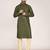Men's woven design mandarin collar cotton straight kurta