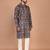 Men's floral printed mandarin collar cotton kurta