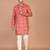 Men's floral printed mandarin collar cotton kurta