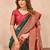 Sea green soft silk blend banarasi jacuard work designer party wear saree with unstitched blouse piece