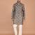 Men's  paisley print cotton kurta