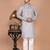 Men's  paisley print cotton kurta