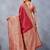 Maroon soft silk blend banarasi jacuard work designer party wear saree with unstitched blouse piece