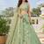 Premium Sage Green Embroidered Lehenga Choli with Dupatta