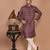 Men's traditional patola printed cotton kurta