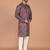 Men's floral printed cotton straight  kurta