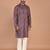 Men's floral printed cotton straight  kurta
