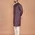 Men's  paisley print cotton kurta