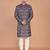 Men's floral printed cotton straight  kurta