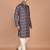 Men's floral printed cotton straight  kurta