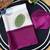 Wine purple printed satin border saree with unstitched blouse