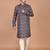 Men's floral printed cotton straight  kurta