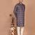 Men's floral printed cotton straight  kurta