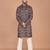 Men's floral printed cotton straight  kurta