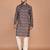 Men's floral printed cotton straight  kurta