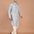 Men's cotton straight printed kurta