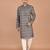 Men's floral printed cotton straight  kurta