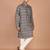 Men's floral printed cotton straight  kurta