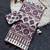 Crem Color Printed And Mirror Work Silk Blend Saree