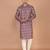 Men's floral printed cotton straight  kurta