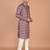 Men's floral printed cotton straight  kurta