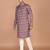 Men's floral printed cotton straight  kurta