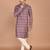 Men's floral printed cotton straight  kurta