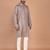 Men's geometric printed cotton straight kurta