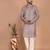 Men's geometric printed cotton straight kurta