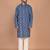 Men's leaf printed cotton kurta
