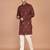 Men's floral printed cotton straight  kurta