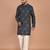 Men's floral printed cotton straight  kurta