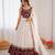 off white jacquard coding sequin lehenga choli set