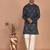Men's floral printed cotton straight  kurta