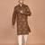 Men's floral printed cotton straight  kurta