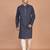 Men's geometric printed cotton straight kurta