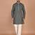 Men's geometric printed cotton straight kurta
