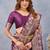 Wine soft silk blend banarasi jacuard work designer party wear saree with unstitched blouse piece