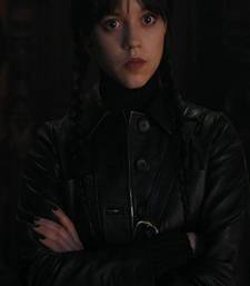 Women’s black lambskin leather jacket-4 envelope pocket stylish