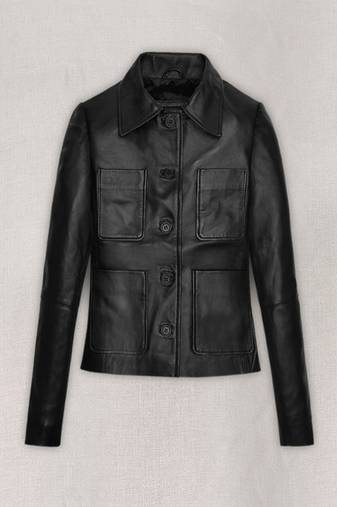 women's black lambskin leather jacket classic zip up style advanced