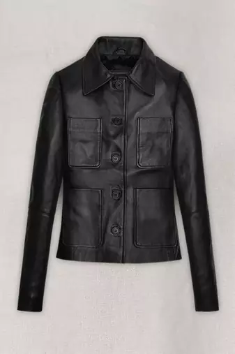 women's black lambskin leather jacket classic zip up style advanced